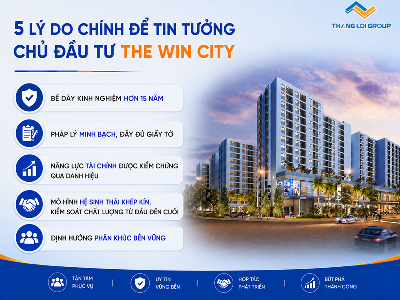 5 lý do chính tin tưởng chủ đầu tư