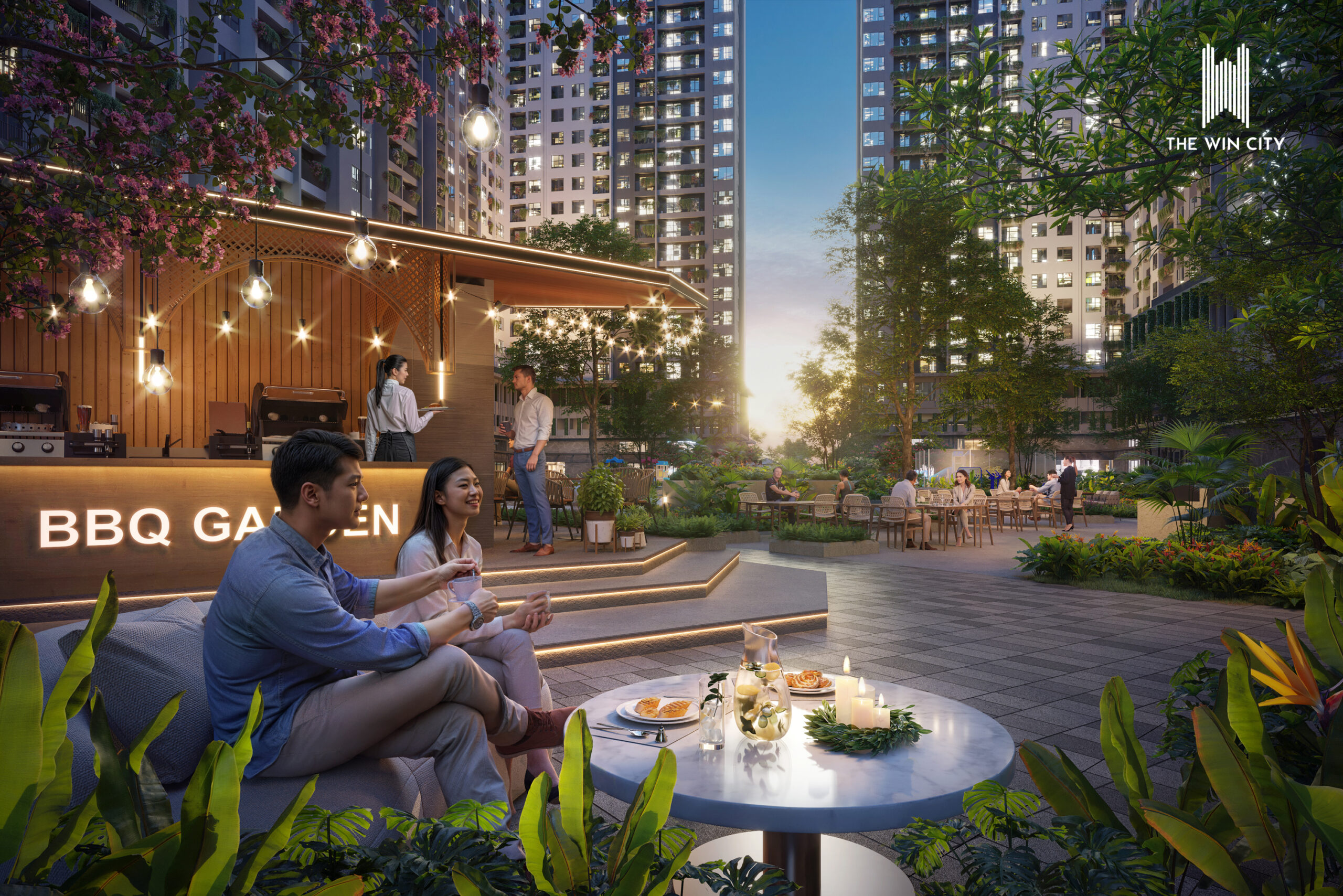 Khu tiệc nướng BBQ ngoài trời