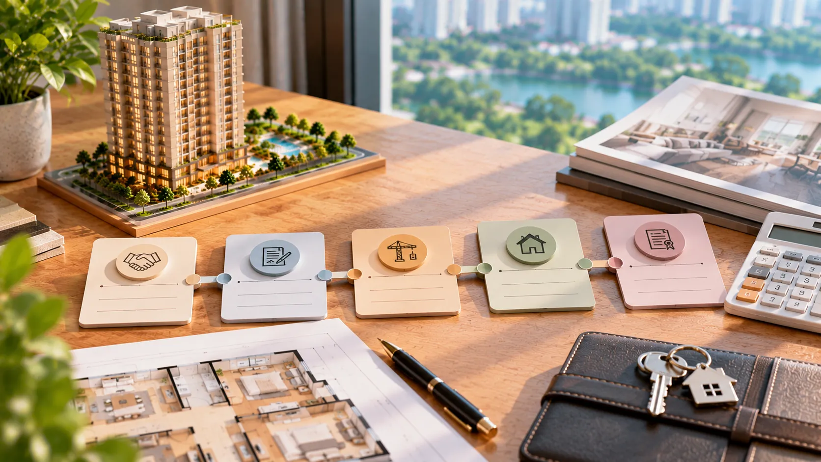 Các thẻ biểu tượng chọn căn cùng chìa khóa minh họa – Checklist giỏ hàng Victory Hermes
