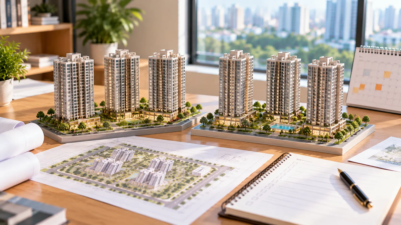 Bản vẽ, lịch tiến độ và mô hình khối nhà – Tiến độ Victory Heights tháng 10/2026