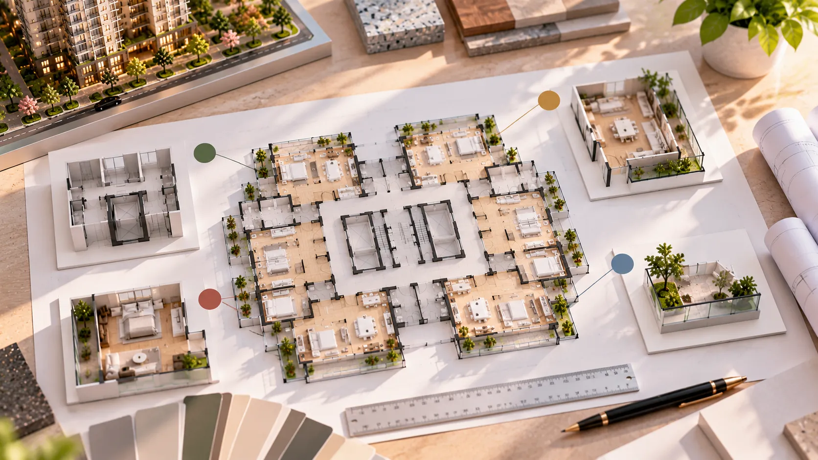 Vị trí tòa C2.2 Victory Heights Mô hình mặt bằng một số loại căn hộ – Vị trí tòa C2.2 Victory Heights