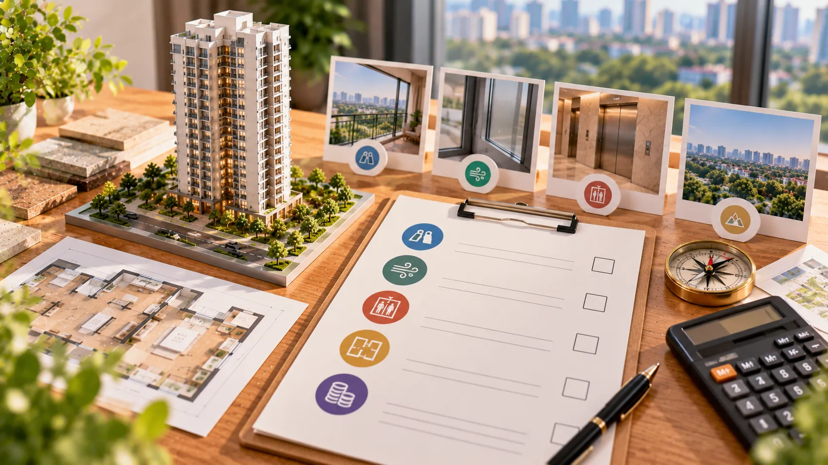 Chọn tầng Victory Heights theo nhu cầu Bảng chọn tầng và tầm nhìn bên mô hình tòa – Chọn tầng Victory Heights theo nhu cầu